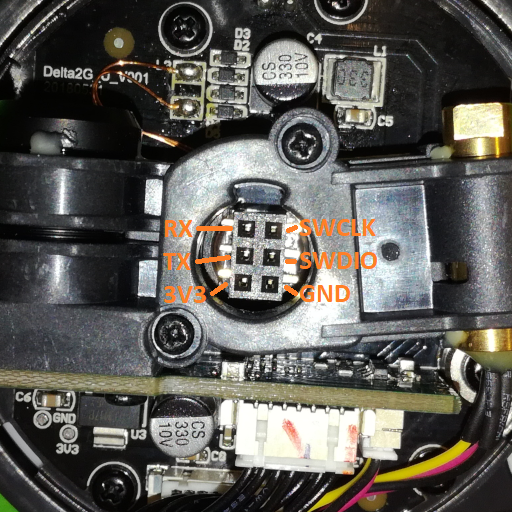 LiDAR Module Top View Pinout