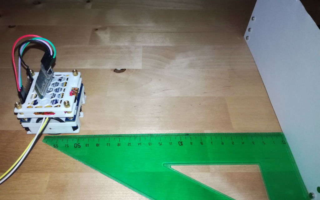 IR Reflective Collision Sensor Test Setup