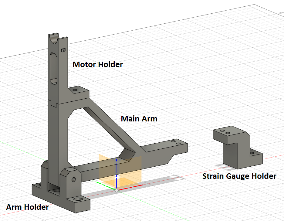 Motor Test Stand 3D Render