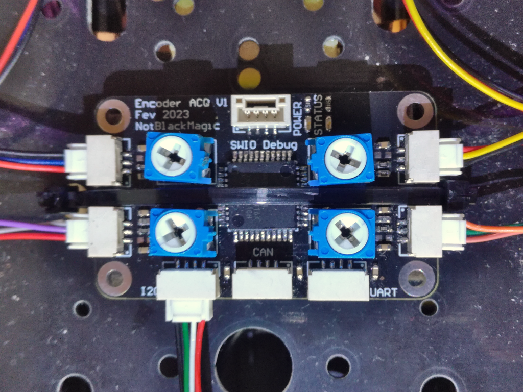 Wheel Encoder Acquisition Board Mounted